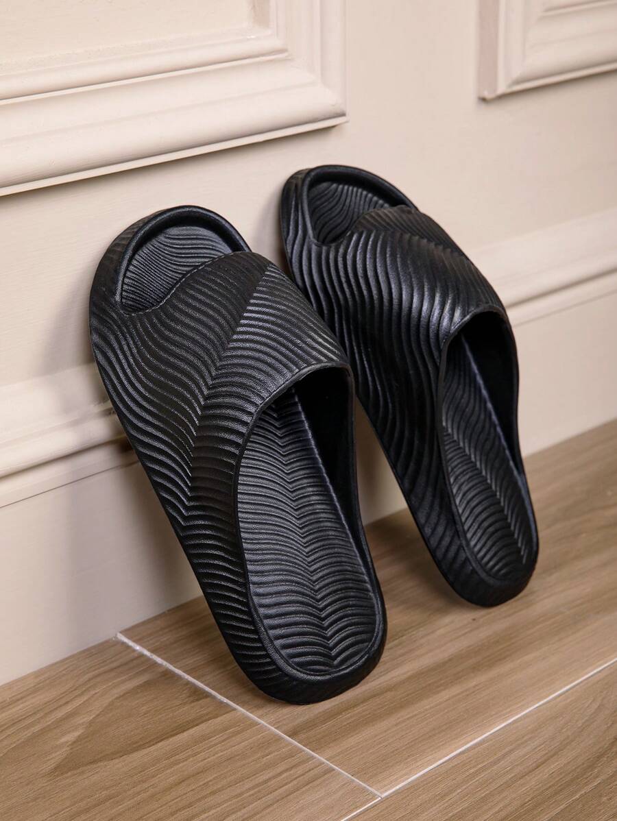 Zapatillas de casa antideslizantes de EVA silenciosas para mujer, sandalias suaves de interior para parejas en el baño