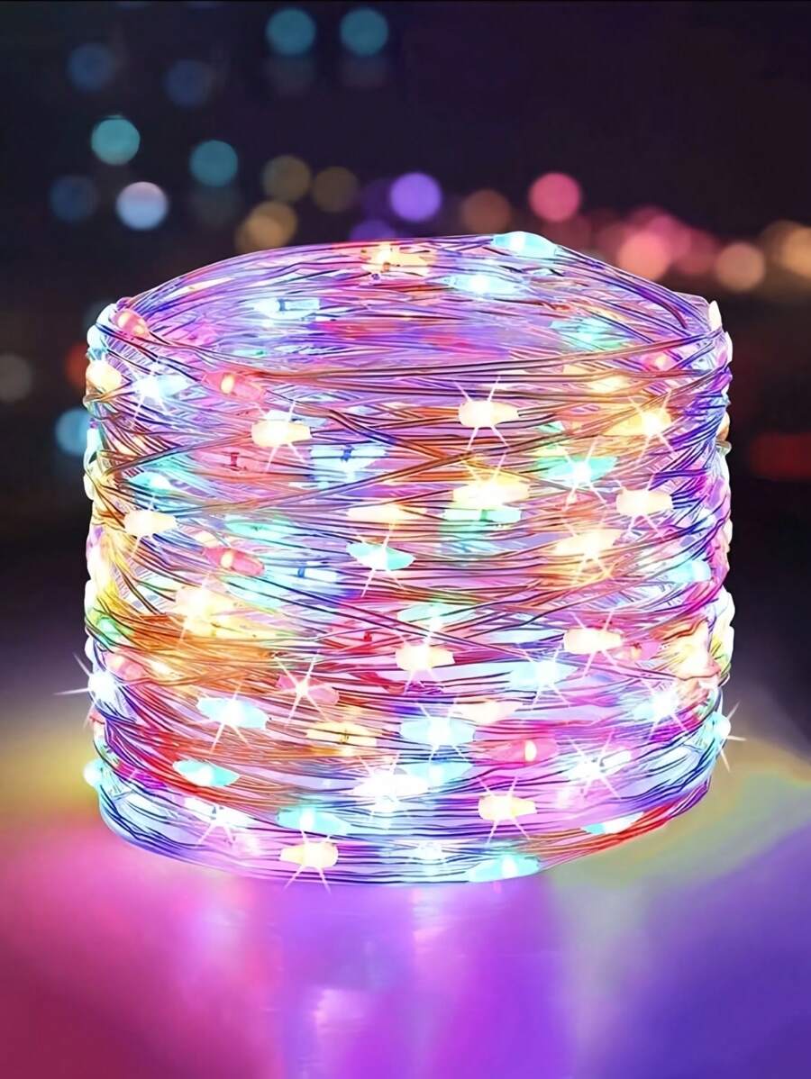 1 st 10/20/30/50/100 LED-lichtsnoer, 1 m/2 m/3 m/5 m/10 m op batterijen werkende lichtsnoeren, geschikt voor dagelijkse decoratie, bloemendecoratie, bruiloften, vakanties, feesttaferelen