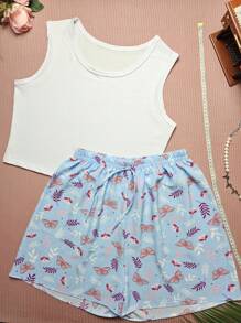 Conjunto Borboleta Azul Branco 08 G1