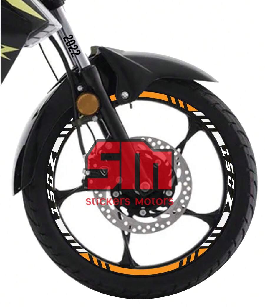 Stickers para Italika 150z, Stickers, reflejantes para rin de Moto Italika 150z