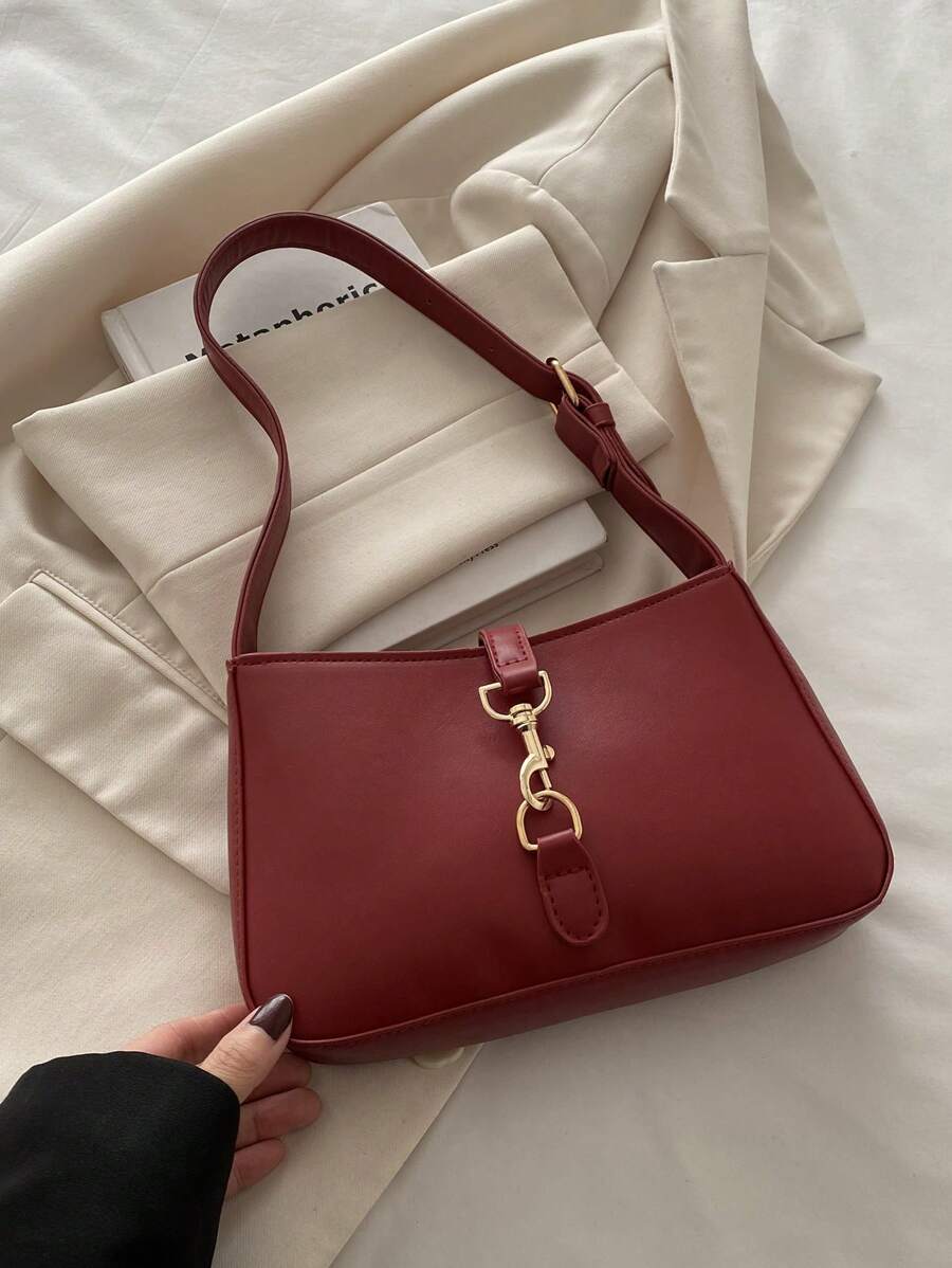 Bolso de hombro minimalista de media luna, bolso de tendencia, bolso y cartera de mujer con estilo para ir a trabajar