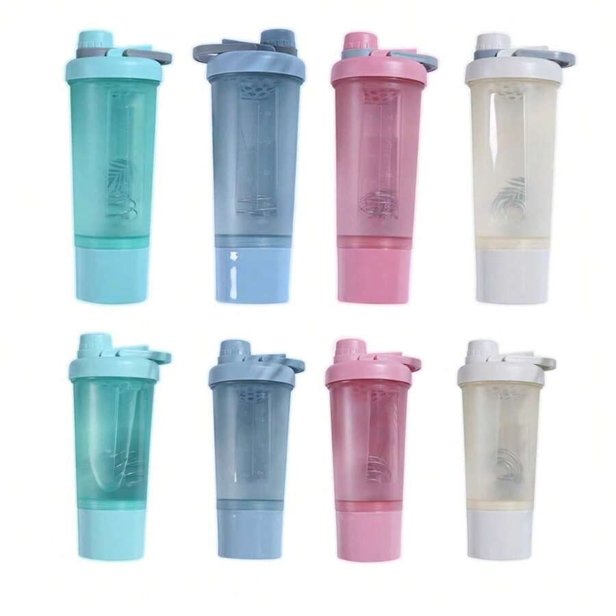 1PC 500ml/16.9oz Portable Protein Shaker Cup - PP Material, Ideal For Gym & Outdoor Fitness Enthusiasts, Shaking Cup, Milkshake, Gift For Father