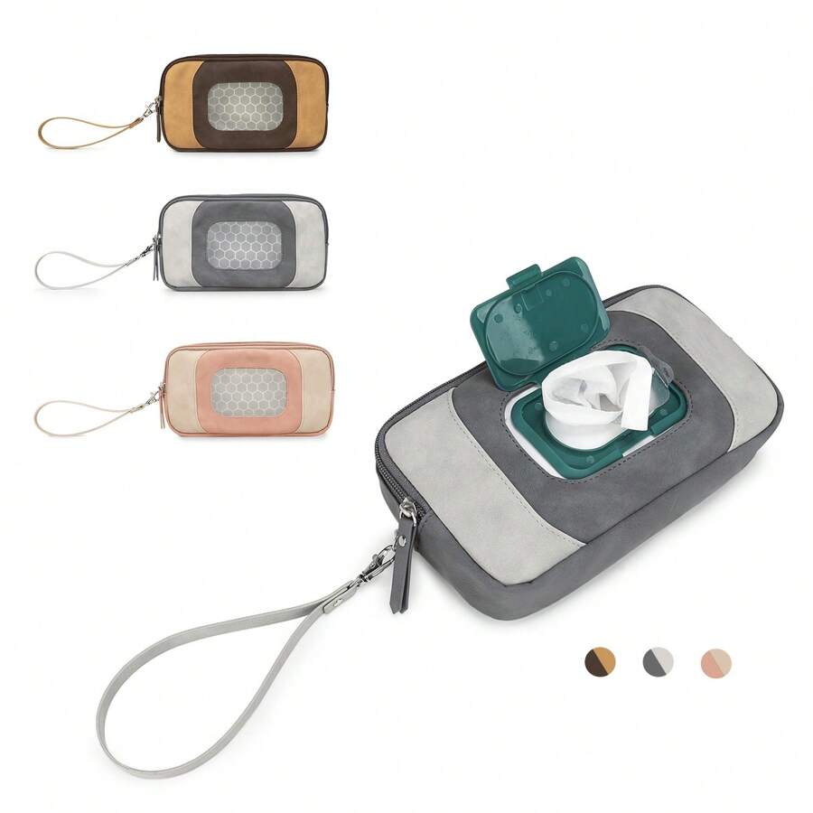 Custodia portatile per salviettine umidificate per bambini, pratica per viaggi, borse fasciatoio, porta salviettine appensibili per seggiolini auto