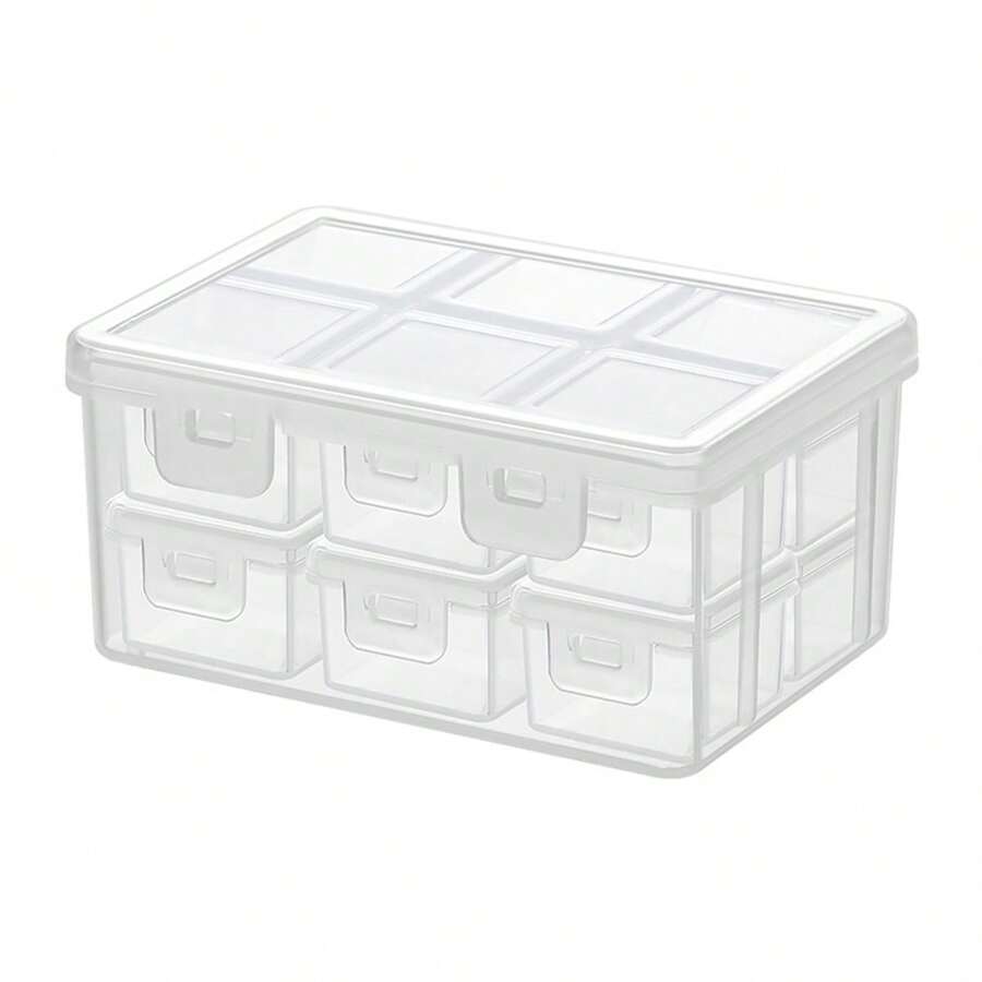 1 Set 6-12pcs Detachable Mini Pillbox Portable Medicine Dispenser Boxes, Compact Sealed Vitamin Containers For Morning/Noon/Night, Personal Organizer