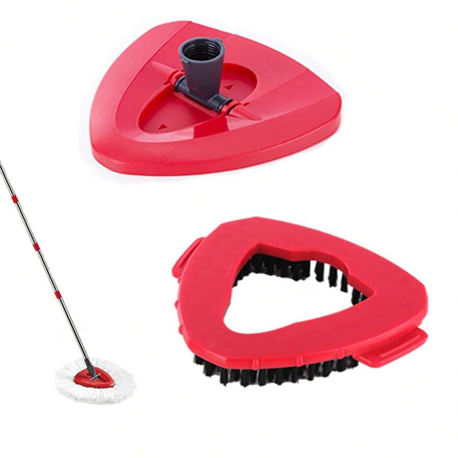 1/2Pcs/Set Spin Mop Replacement Brush, Compatible With Vilida/O-Ceda EasyWring Spin Mop Single Slot System, Easy To Assemble, Reusable, For Kitchen Floors, Tile Floors Cleaning Accessory Christmas