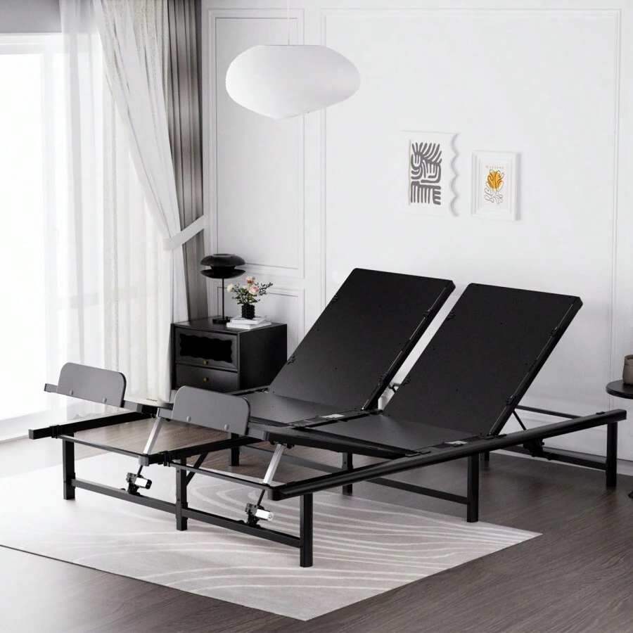 Adjustable Bed Base Frame - Queen (1.5x2M)- Head And Foot Incline - Wireless Remote Control