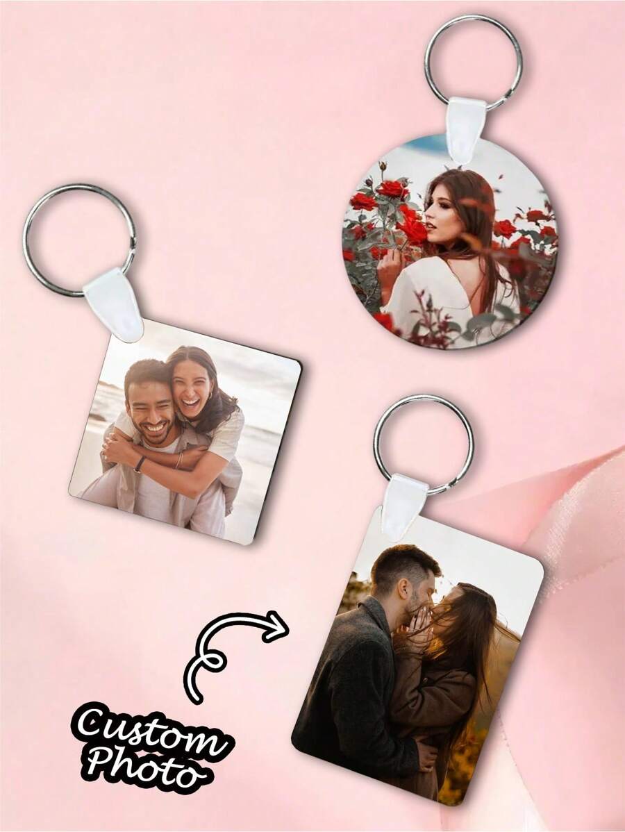 1 pieza Accesorio de bolso personalizado de madera - Redondo / Cuadrado / Rectangular, Llavero con foto personalizada, Colgante de bolso, Adecuado como regalo del Día de San Valentín, Multifuncional, Antimanchas, Decorativo, Reutilizable, Exquisito, Elegante, de Alta Calidad, Adorable, Moderno, Personalizado, Único, Ideal como regalo para él, Ideal para amigos, Para aniversarios, Para cumpleaños, Para inauguración del hogar, Para graduación, Cocina, Comedor, Dormitorio, Oficina, Sala de estar, Hogar, Jardín, Sala de té