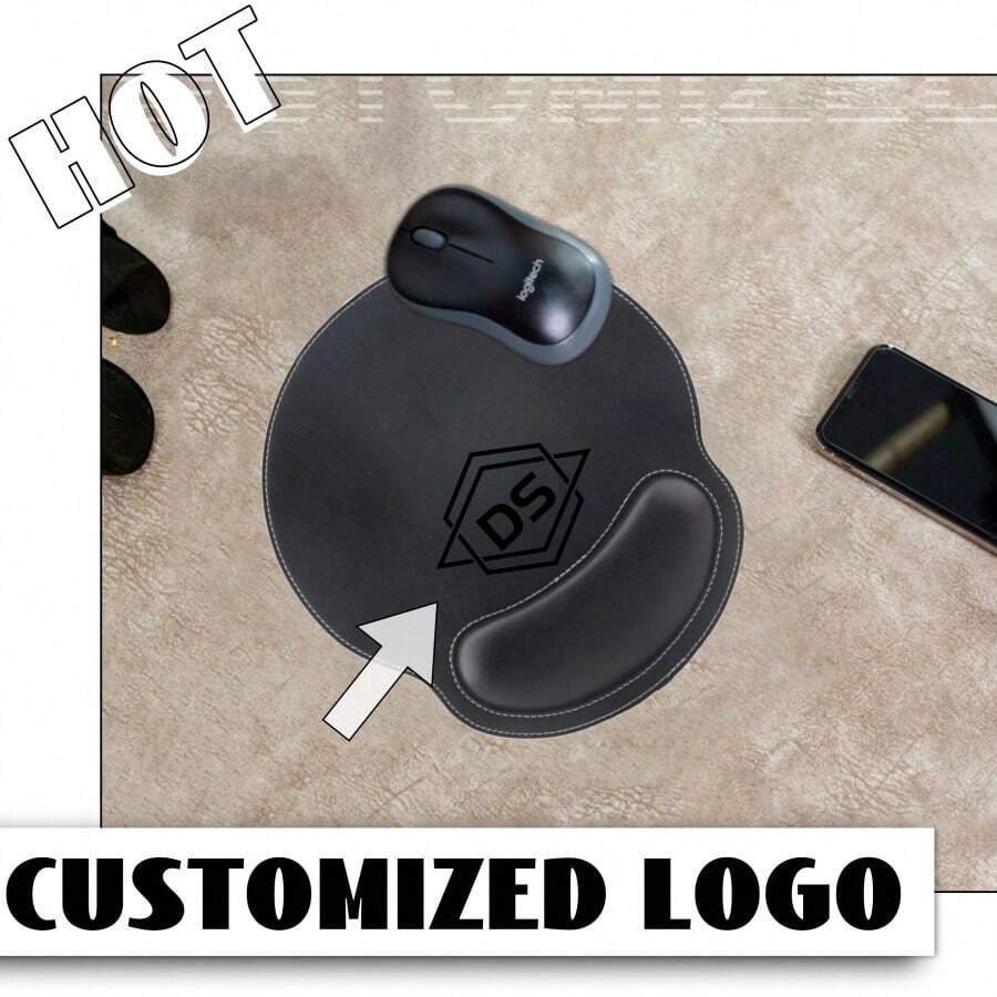 Custom Leather Mouse Pad,Coworker Gift, Gift For Dad, Boss Gift, Gift For Him & Her , Personalized Mouse Pad, Teacher Gift, Office Gifts Back To School