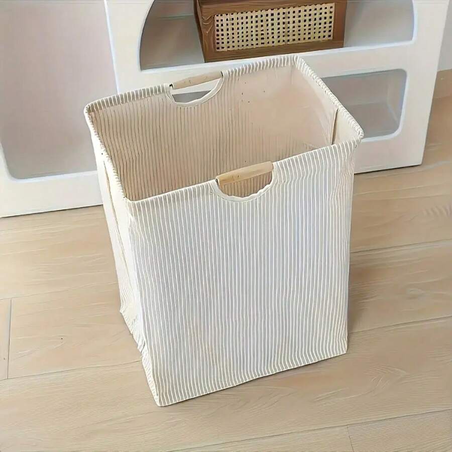 1pc Large Size Waterproof Laundry Basket With Double Handles, Casual Fabric Rectangular Dirty Clothes Basket, Suitable For Bedroom, Bathroom, Dorm, Toy Storage - Multifunctional Storage Box, Laundry Hamper Fits Various Rooms Bedroom, Organizer, Home Storage, White T Shirt Women, Black Pants Women, Ladies Winter Clothes, Dress,