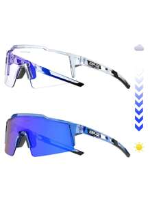 62 Lente Blu Con Cornice Fotocromatica