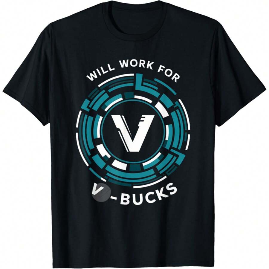 This Dude Needs V Bucks Design For Funny Boy Gamers Funny T-Shirt