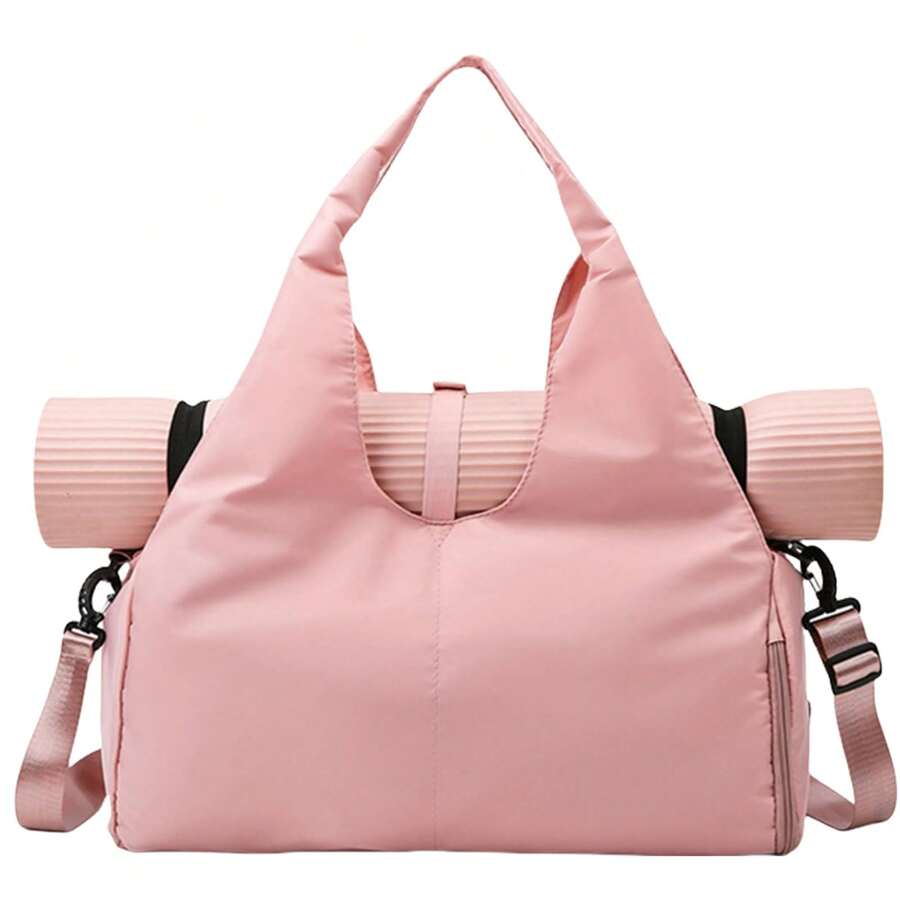 MINSHUXI Yoga Mat Bag, Sport Yoga Gym Bag For Women, Lightweight Yoga Mat Bag Carrier With Yoga Strap, Carryall Yoga Tote Bag