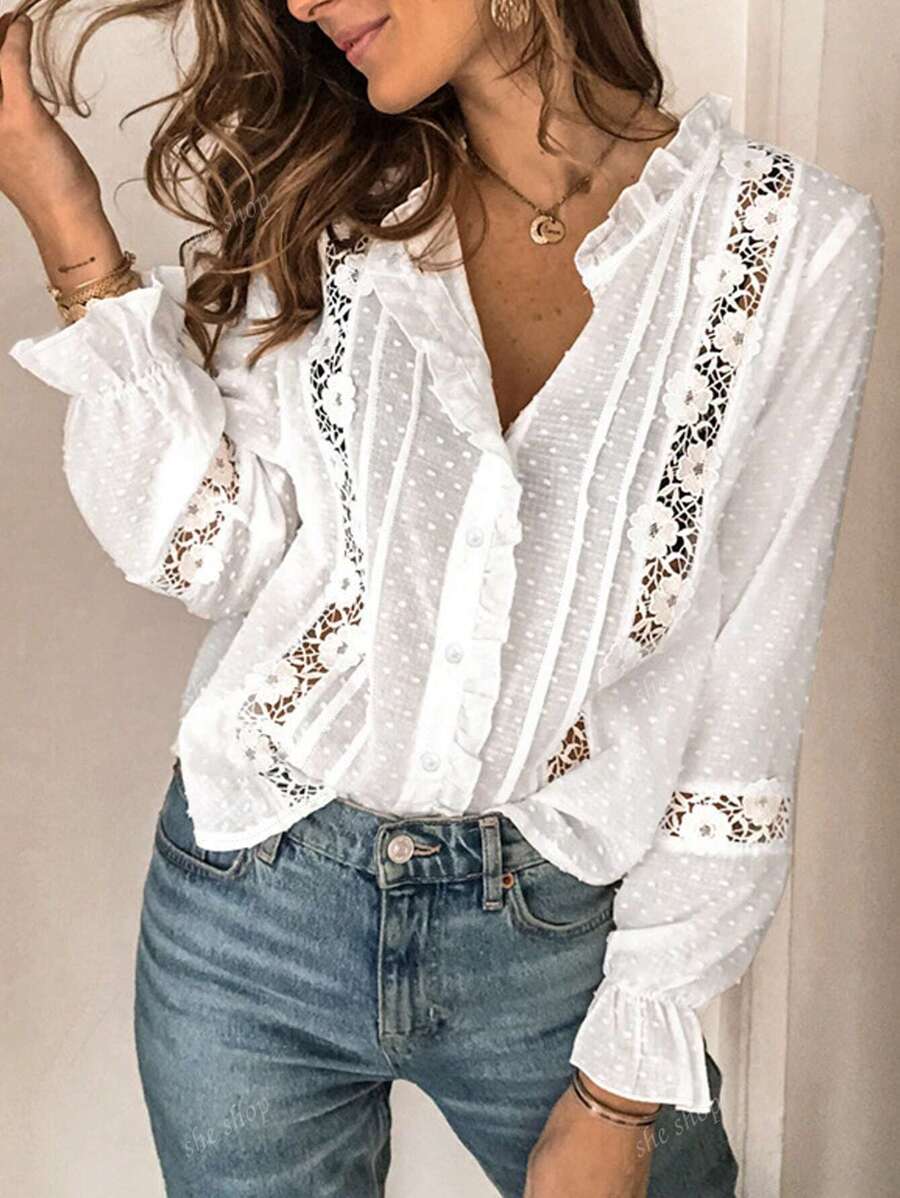 Blouse décontractée ample et mignonne