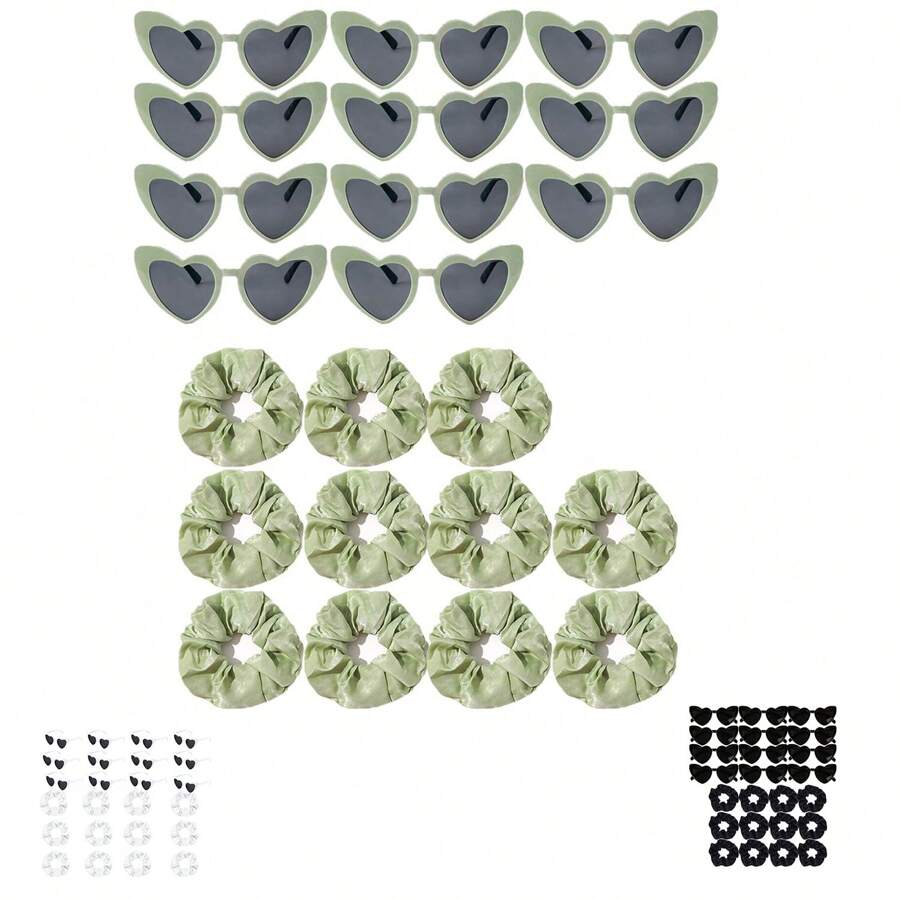 Set di 12 scrunchies in raso per damigelle d'onore, elastici per capelli per addio al nubilato, idee regalo per feste di addio al nubilato, regali per la proposta alle damigelle, non danneggia i capelli