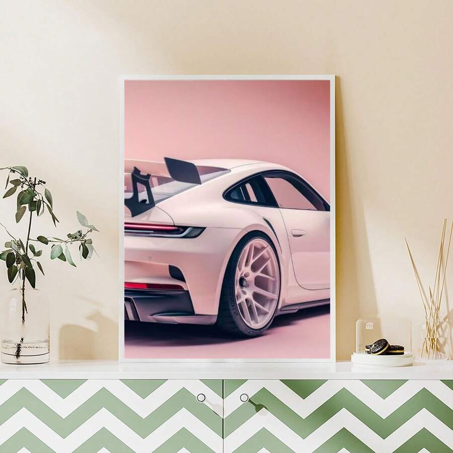 1pc Canvas Wall Art Car Wall Art Decoration Car Enthusiast Poster Wall Decorations For Living Room Bedroom Kitchen Office Coffee Shop Decor Perfect Gifts And Decorations No Frame