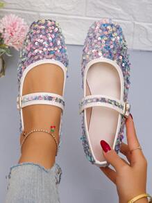 Gray Colored Sequins