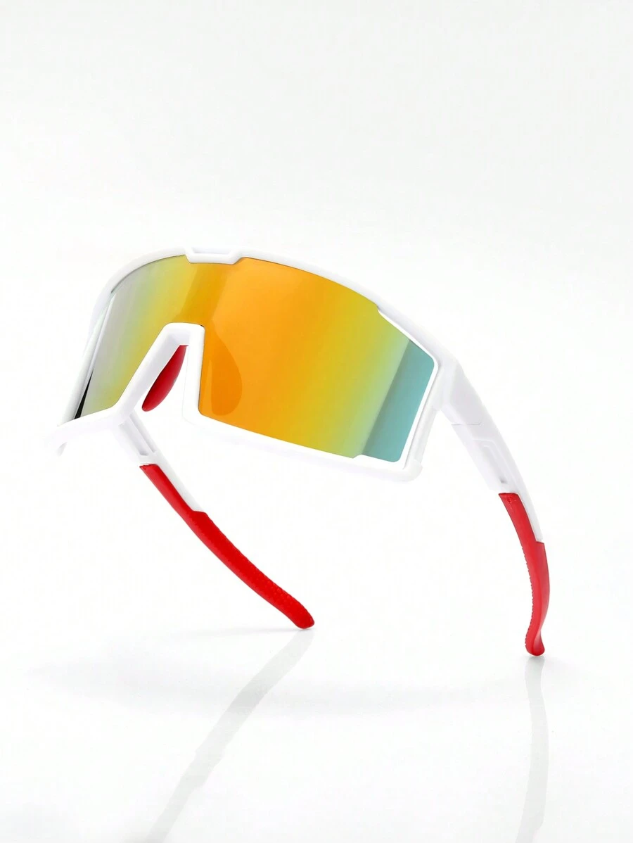 1pc Multi-Color Sport Fashion Fashion Bril voor Heren, Geschikt voor Buitenactiviteiten zoals Fietsen, Hardlopen, Paardrijden, Vissen, Straatfotografie en Decoratie