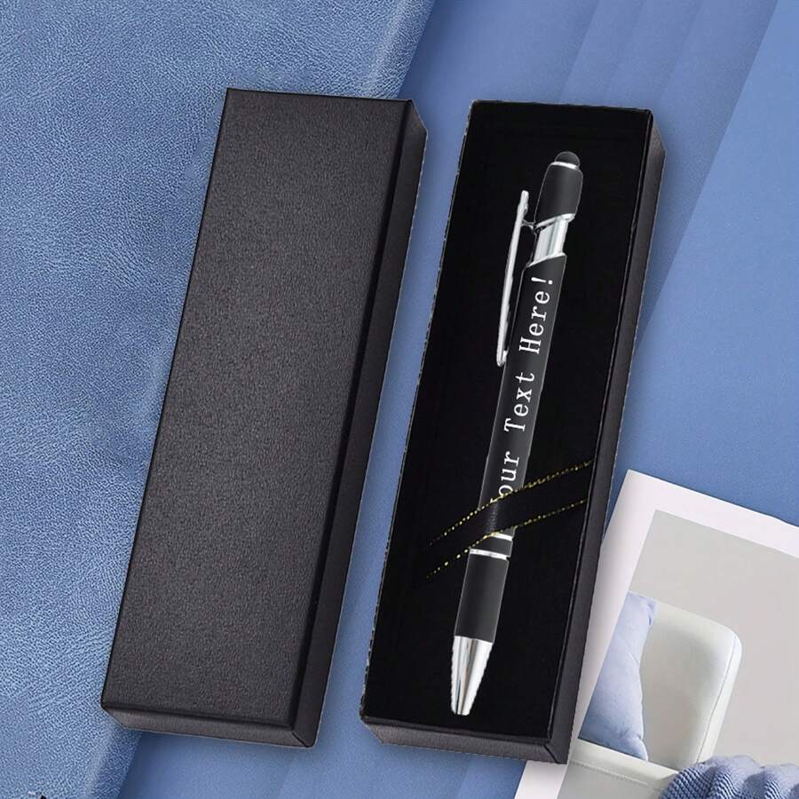 Zestaw upominkowy ze specjalnym metalowym długopisem z rysikiem, aluminiowa obudowa - odpowiedni na urodziny, parapetówkę, emeryturę, Wielkanoc, Święto Dziękczynienia, Boże Narodzenie, Nowy Rok, Walentynki, powrót do szkoły