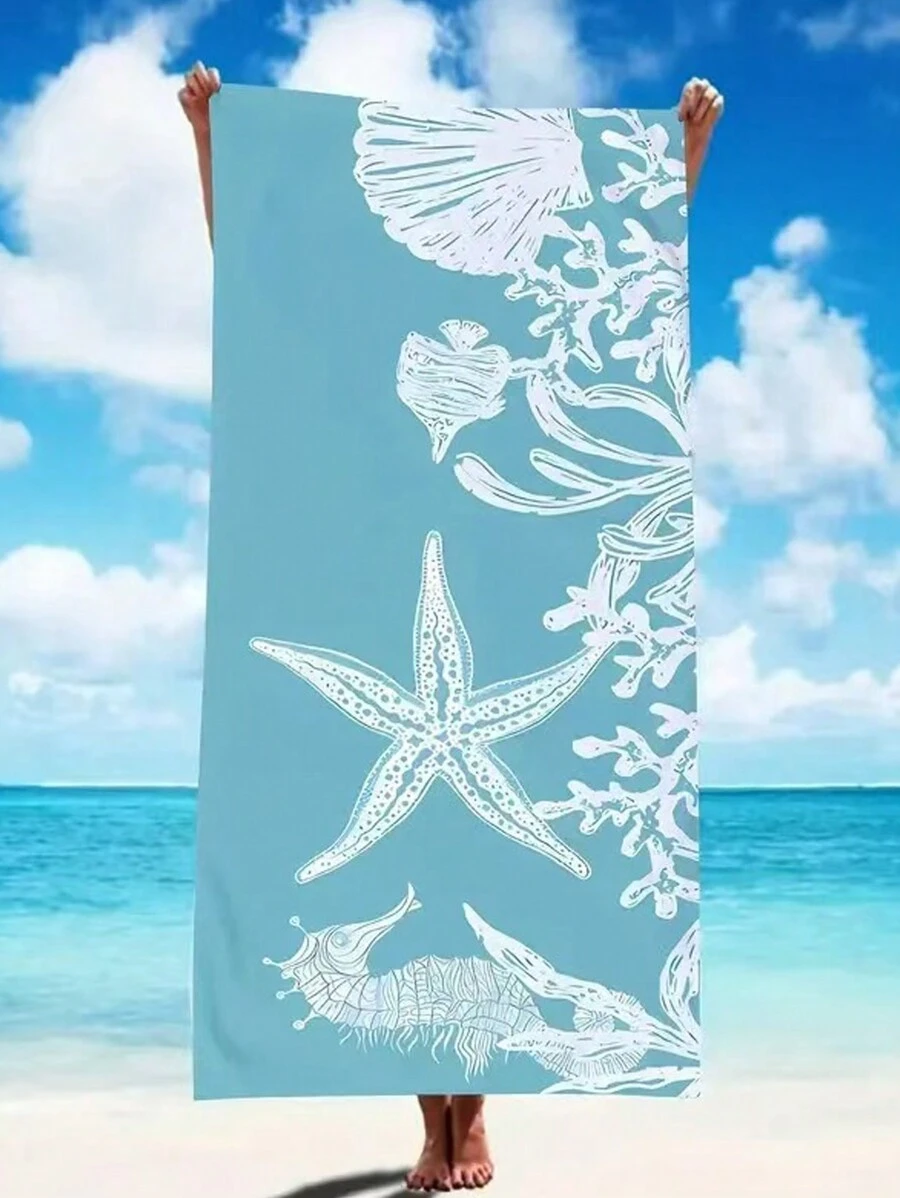 Super Soft Absorbent & Quick Dry Microfiber 250gsm Mysterious Underwater Mermaid Print Beach Blanket/Yoga Mat, Sun Protection Shawl, Suitable For Travel, Camping, Swimming, Outdoor, Size 27.6"X55.1" Or Larger 35.4"X70.9" Beach TowelSummer Travel,Vacation