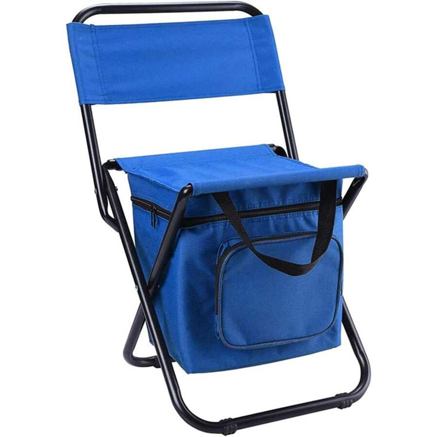SHIXIONG Silla de Pesca, Silla Portatil con Bolsa enfriadora, Sillas Plegables Camping para Acampar, Pesca al Aire Libre, Senderismo (Verde)