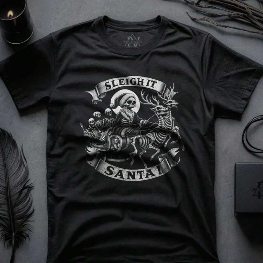 Gothic Xmas TShirt Gothic Christmas Skulls Shirt Xmas Skulls Dark Academia Gift Xmas Dark Aesthetic Tee Gothic Unisex Outfit Alt Clothing