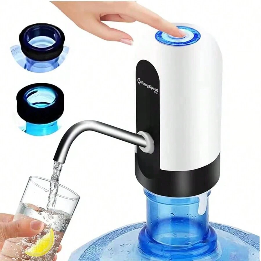 USB-wiederaufladbarer elektrischer Wasserspender, tragbare automatische Wasserpumpe für Flaschenwasser |. Intelligente Haushaltswasserpumpe, kleiner tragbarer elektrischer Druckwasserspender, multifunktionale wiederaufladbare elektrische Wasserpumpe, geeignet für Büros, im Freien und in der Küche