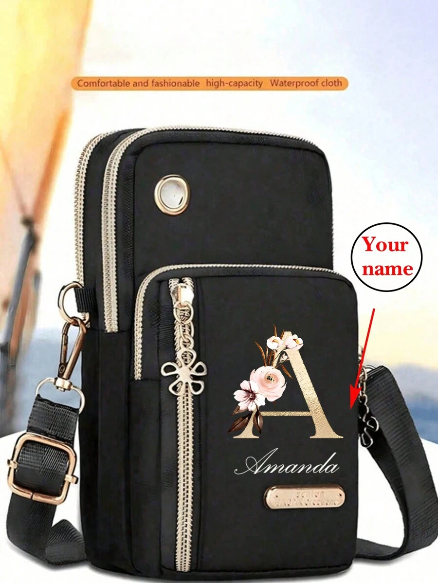 Aanpasbare mini-crossbodytas met telefoonvak en portemonnee - waterdicht, casual stijl voor dagelijks gebruik en reizen - perfect cadeau-idee, mini-crossbodytas, waterdicht, telefoonvak, portemonnee