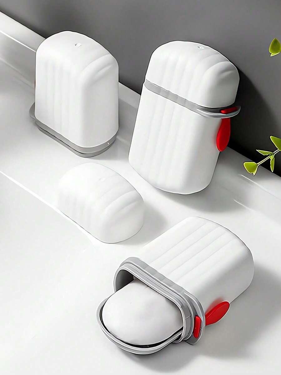 Portable Travel Soap Box, Creative Light Luxury Travel Soap Box With Lid Creative Sealed Drain, Small Soap Box For Business Trip, Outdoor Travel Soap Box, Student Dormitory Bathhouse Sealed Portable Creative Soap Box Multifunctional Storage Box(Handle Part Of The Two Shapes Random Delivery, Specific Please Prevail In Kind)