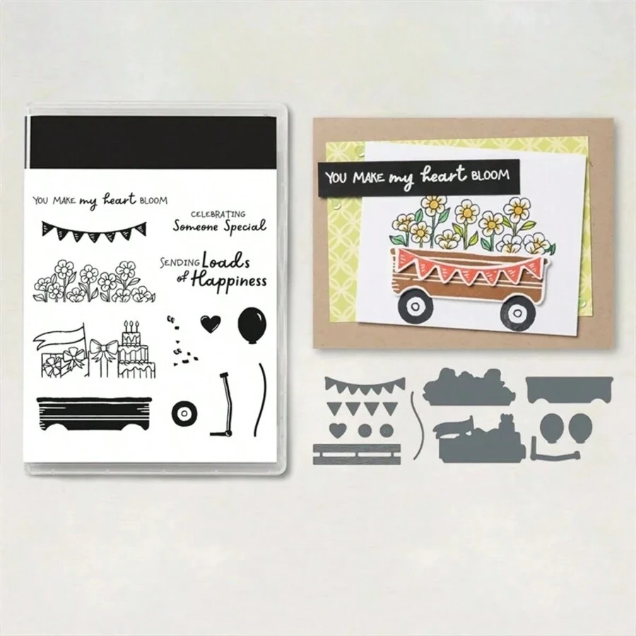 Troqueles y sellos de corte de metal de ramo de Acción de Gracias, plantillas para manualidades de scrapbooking, álbumes de fotos, corte de papel y relieve, nuevos troqueles y sellos 2025