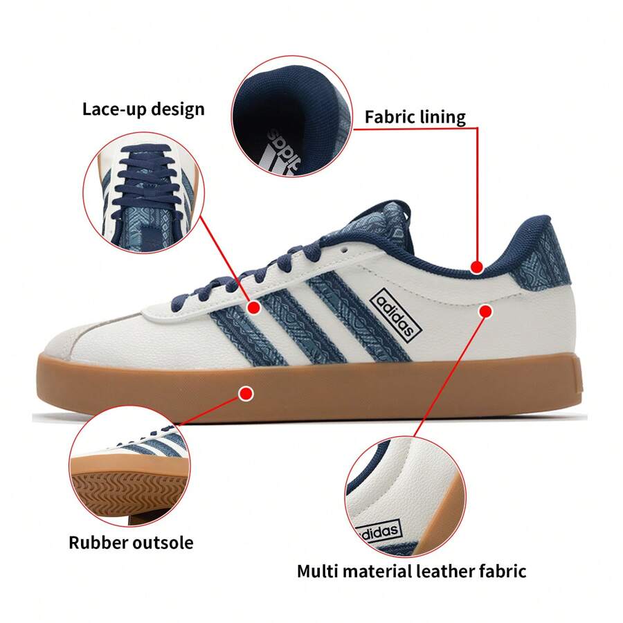 Adidas Women's Shoes Sports Shoes VL COURT 3.0 Low-Top Sneakers Fashion Casual Shoes IH4809