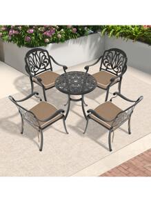 (C-1+Random Color Cushion) 5PC Black