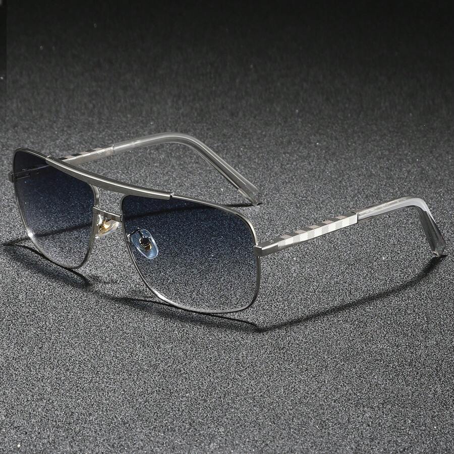Óculos de Sol Masculinos Retrô de Metal Quadrado, Óculos Clássicos de Outdoor para Dirigir, Andar de Bicicleta, Pesca e Esportes, Presente da Moda para Verão, Praia, Viagem e Outdoor