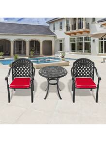 (B-2+Random Color Cushion) 3PC Black