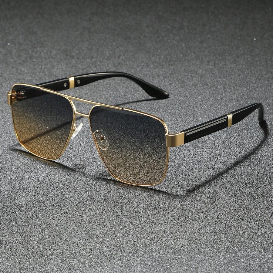 Óculos de Sol de Armação Grande Masculinos, Óculos de Proteção para Direção, Ciclismo, Pesca, Presente para Festa, Viagem e Negócios, Lentes Degradê para Férias na Praia, Ar Livre e Viagem