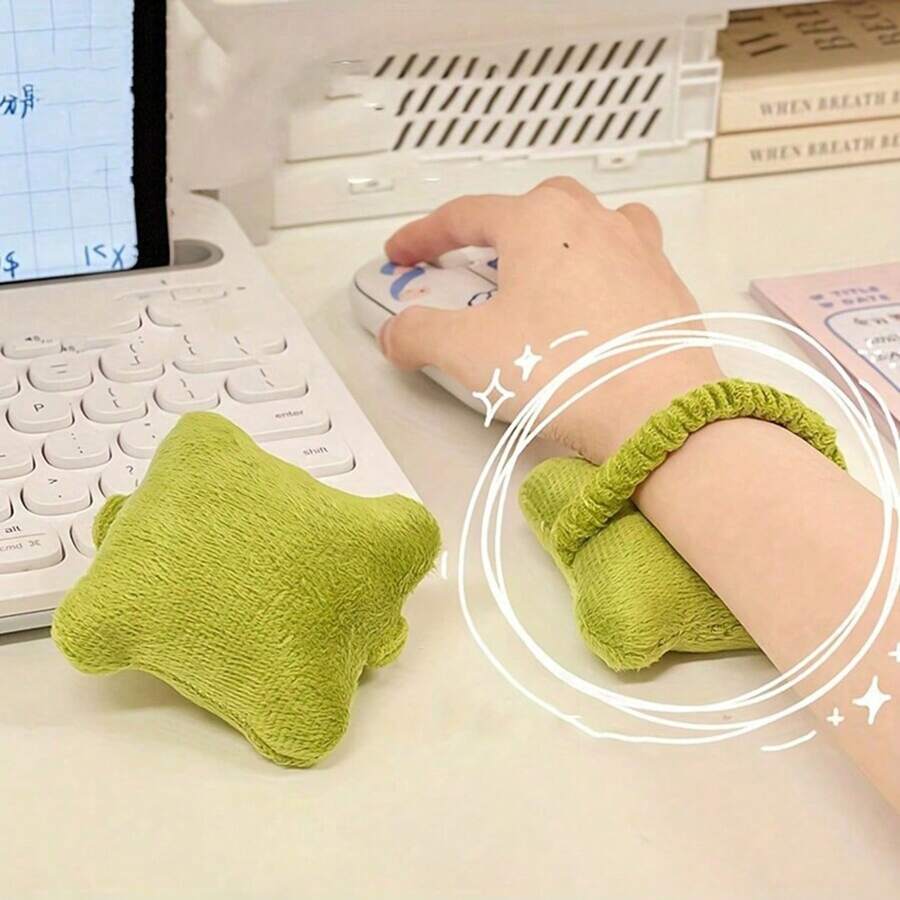 3PCS/1PC Office Desk Mouse Wrist Pad, Computer Typing Wrist Rest, Anti Friction, Warm, Ergonomically Designed, Suitable For Office, Study, And Computer Use,