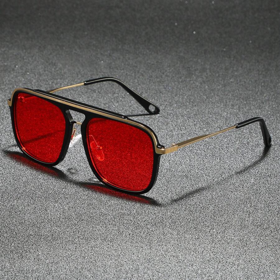 Unisex Fashionable PC Frame Large Lens Sunglasses, Suitable For Outdoor, Driving, Cycling, Fishing, Party, Travel, Business