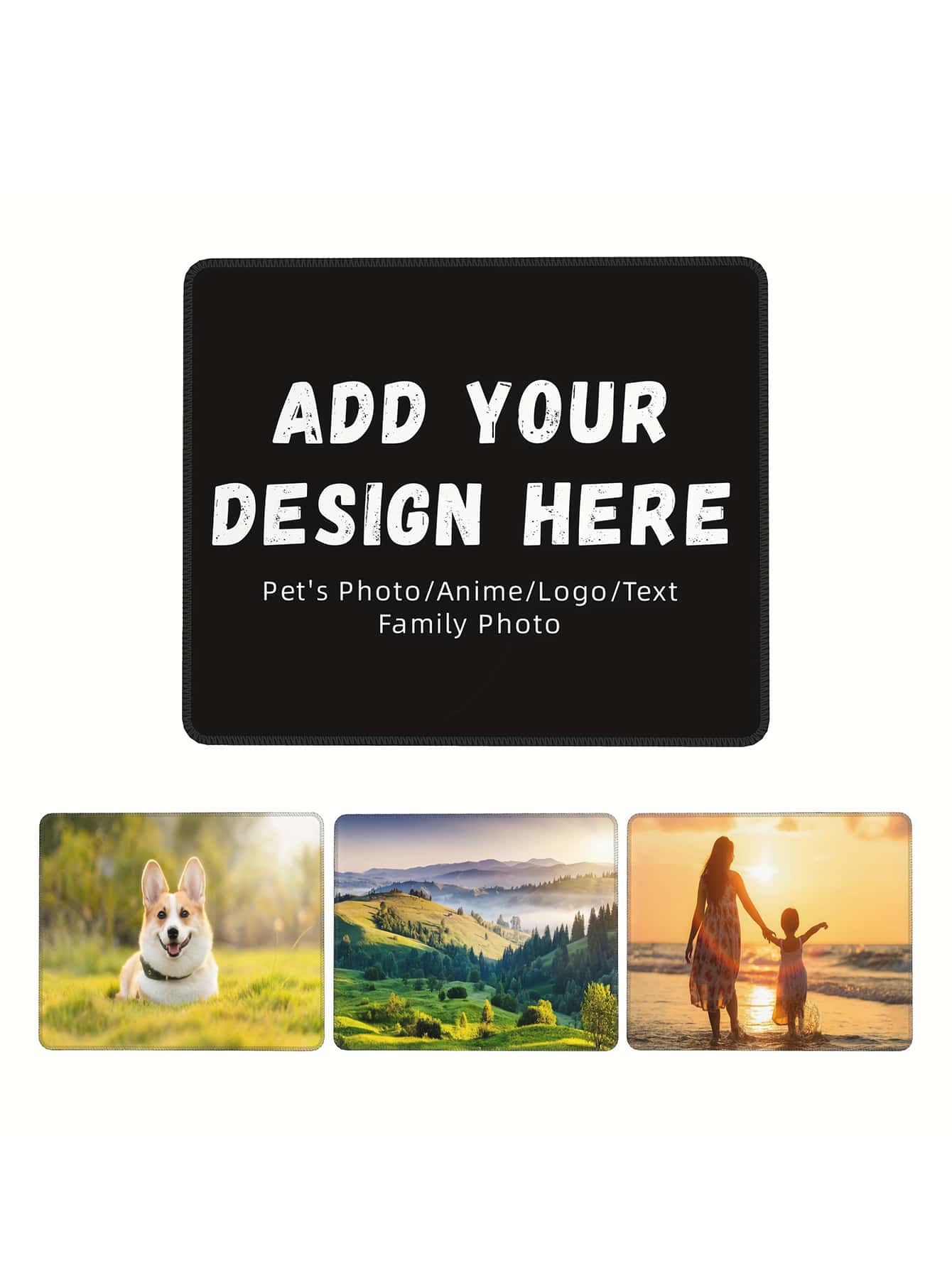 Personalized Photo Mouse Pad, Gaming, Office Mouse Pad, Valentine's Day Gift, Gift For Boyfriend Or Girlfriend, Gift For Family. Back To School