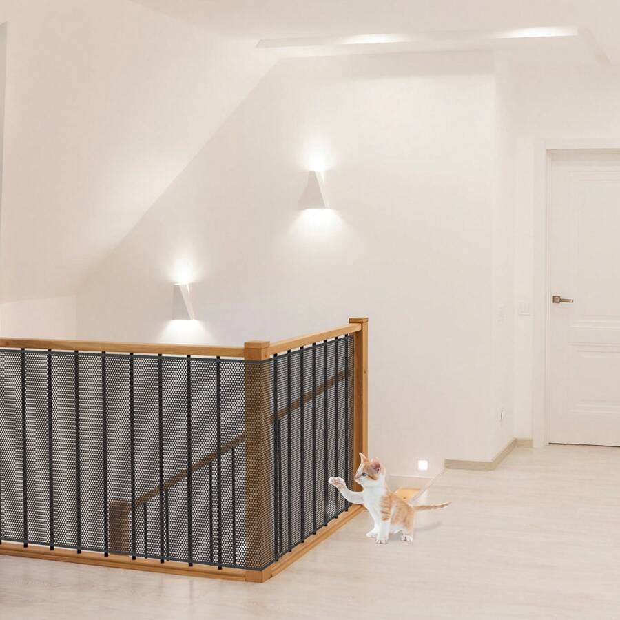 Froadp Stair Protection Net, Safety Net, Stair Protection Net, Balcony Net With Cable Ties, Nylon Ropes And Floor Stickers, Safety Net For Stairs, Balcony Railing.