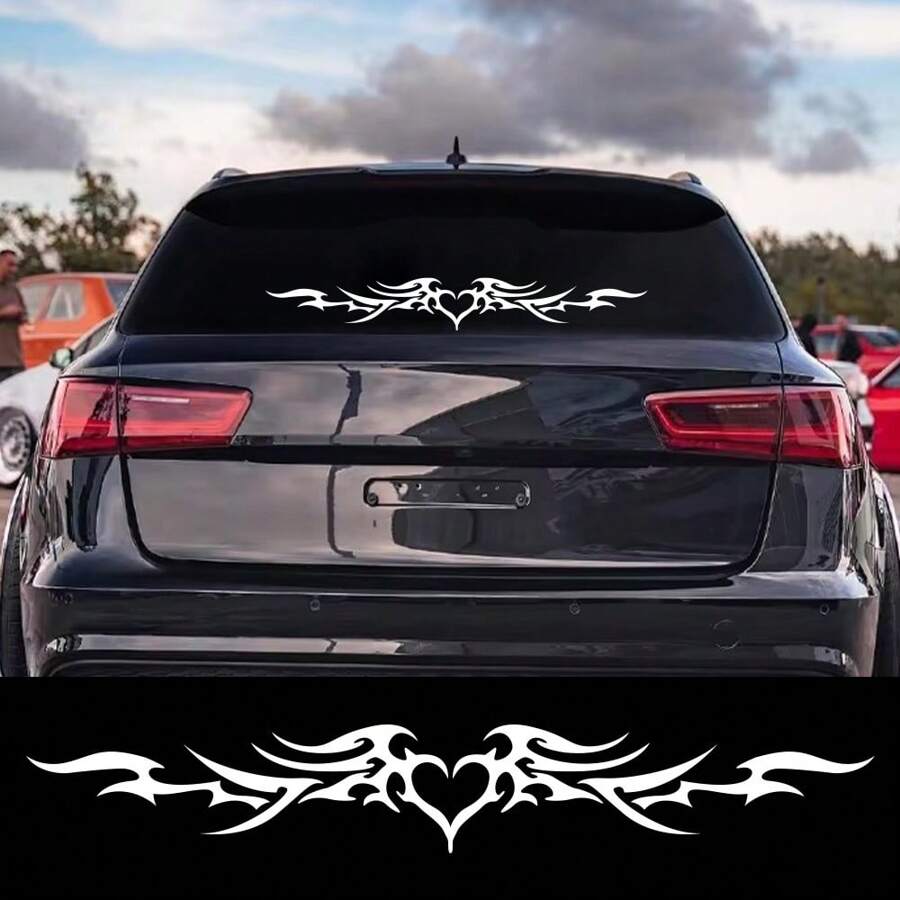 Car Windshield Decor DIY Heart Wings Sticker Decal Vehicle Outdoor Self-Adhesive Vinyl Film Decoration Auto Tuning Accessories