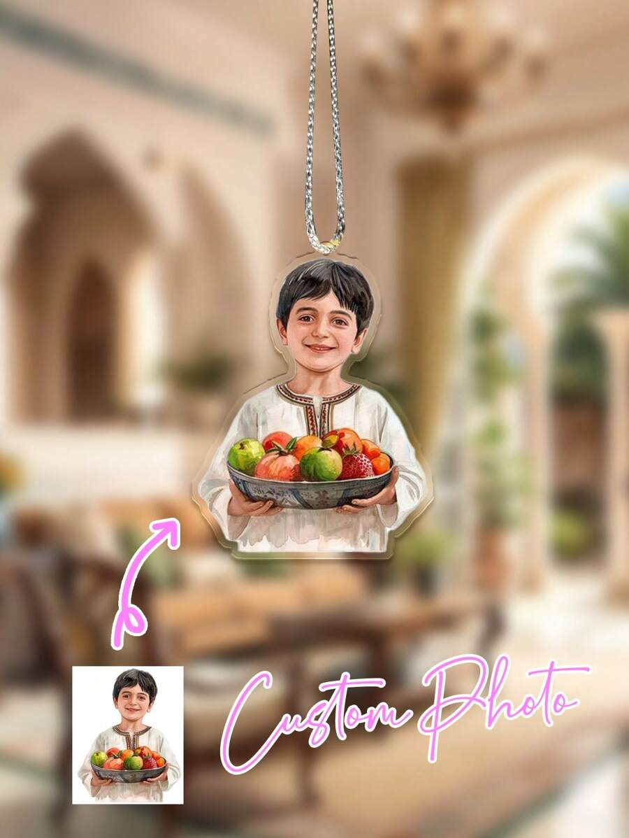 1 Peça Decoração Suspensa de Retrato com Tema de Ramadã Personalizada em Acrílico, Pingente de Ramadã 3D Criativo Personalizado, Decoração de Festa de Ramadã, Enfeite de Retrato Pingente de Ramadã, Decoração de Casa, Decoração de Quarto, Decoração de Festa com Tema, Decoração de Ramadã, Chaveiro de Acrílico, Acessório Fofo de Carro e Ideia de Presente, Ramadã, Inverno, Primavera, Feriado, Festival