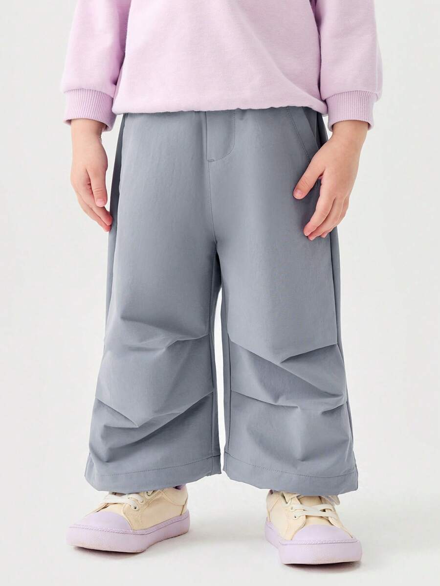 mini bala Baby Girl' Outdoor Pants, Waterproof And Stain-Resistant Loose Bottoms