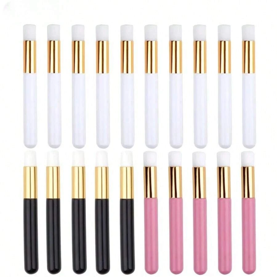 10/20pcs Eyelash Cleaning Brush Lash Shampoo Brush For Eyelash Extensions Peel Off Nose Pore Blackhead Remover Makeup Tools