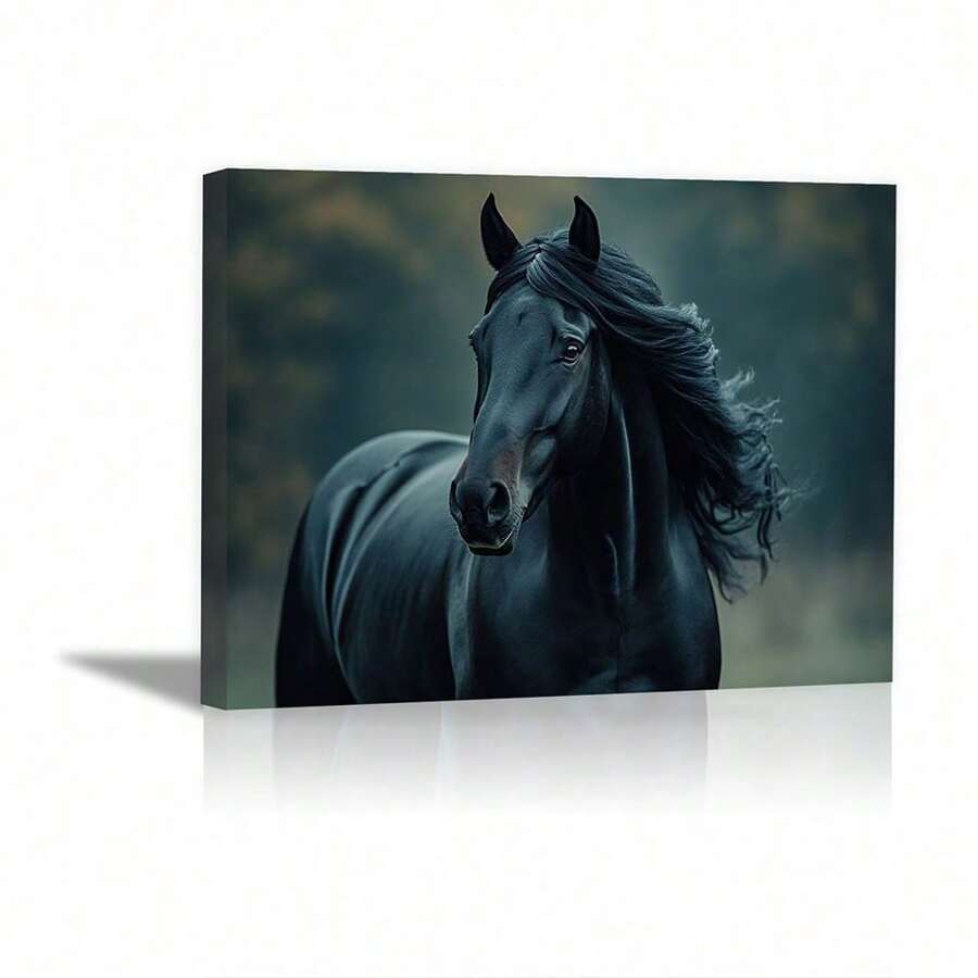 Framed Canvas Painting Wall Decor, Abstract Horse Painting On CanvasLarge Original Horse Canvas Wall Decor, Canvas Painting Art, Animal Canvas Print, Wall Decor Canvas DesignAnimal Decor, Bedroom Decor, Living Room Decor, Canvas Prints Framed Canvas Paintings Ready To Hang.