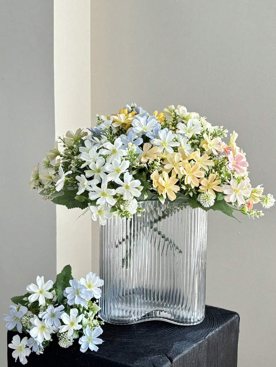 1Bunch/3Bunches Artificial Butterfly Daisies Bouquet,Artificial Flowers,For Handheld Flower Arrangement Wedding,Home,Living Room,Coffee Table Decor,Outdoor Home Decor,Festival,Bride's Bouquet,Valentine's Day Gift,Flowers Arrangement.