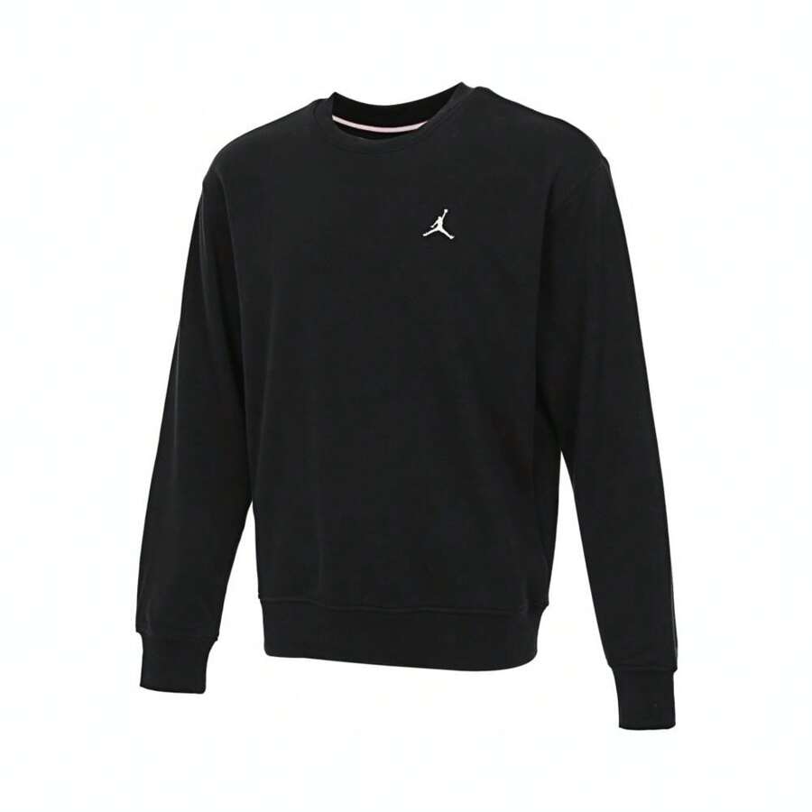 Nike 2024 Men Jordan Brooklyn Fleece Crew LB Sweatshirt, Pullover Knit Hoodie FV7296-010