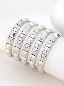 5 Rings Silver