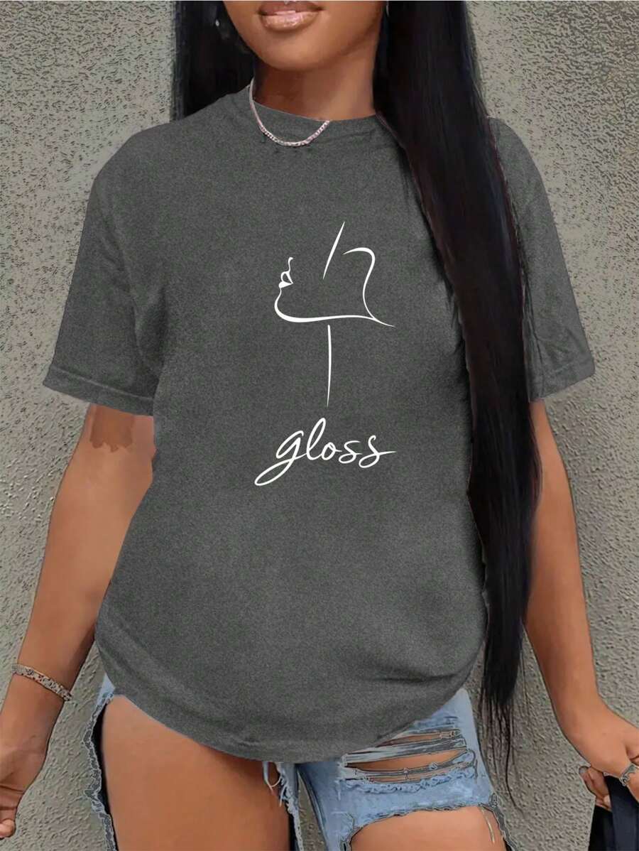Stylish Printed T-Shirt - Versatile, Easy To Maintain And Comfortable, Women's Casual All Season T-Shirt