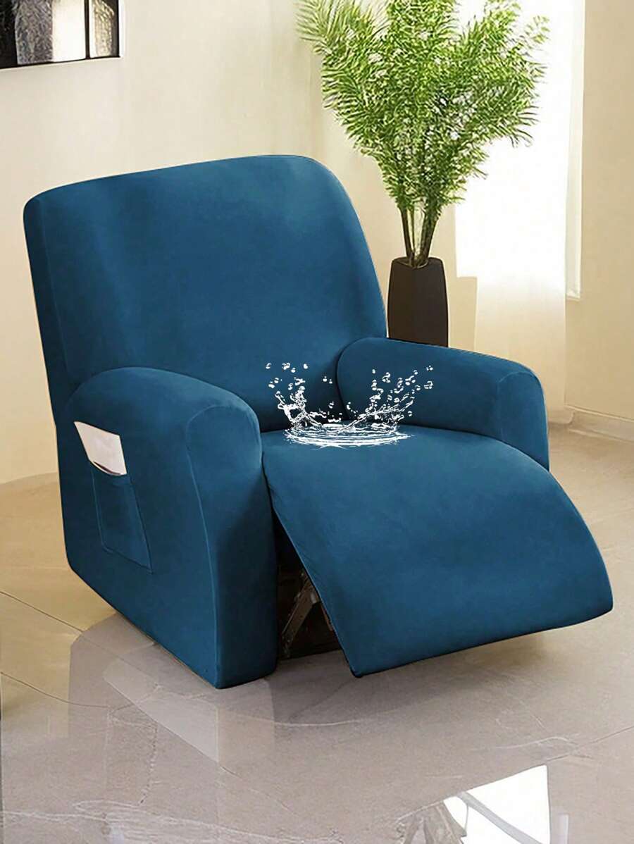1/2/3 pièces, Couleur unie, Chivas, Articles ménagers, Soie de lait, Élastique imperméable, Anti-poussière, Housse de fauteuil de massage, Sélection de couleurs multiples, Utilité domestique, Housse de fauteuil Chivas