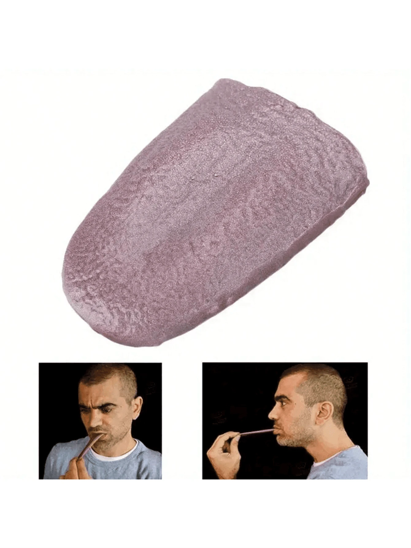 1pc Funny Fake Simulation Magic Realistic Fake Tongue Rubber Tongue Toy, Halloween Joke Prank Gift.A Halloween Trick