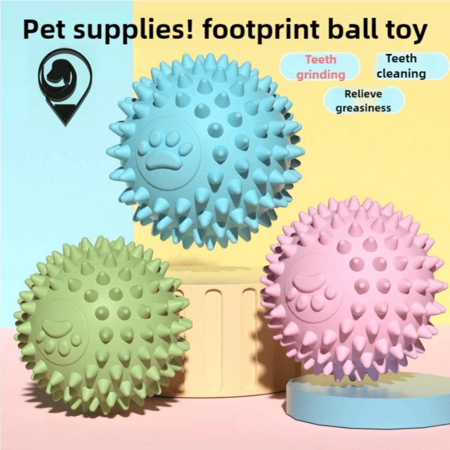 1pc Spiky Ball Dog Lover And Dog Mom Love Toy Indestructible Cat/Dog Lover Gift And Dog/Cat Mom Love Pet Toy Aggressive Natural Rubber Chew Ball Dog Lover And Dog Mom Love Teeth Cleaning Suitable For Puppies Medium And Large Dog Lover And Dog Mom Loves Training Play Chew Ball
